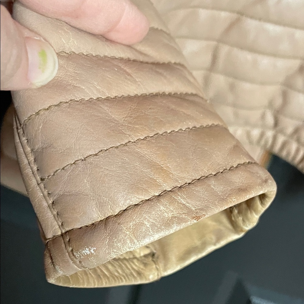 Harley-Davidson Women's Beige Leather Jacket - Picture 9 of 13